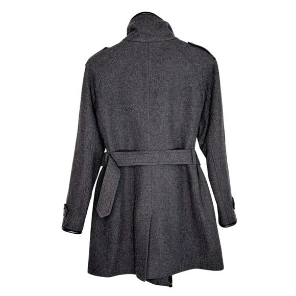BURBERRY Waltford Wool Cashmere Funnel Neck Belted Coat - Picture 5 of 10